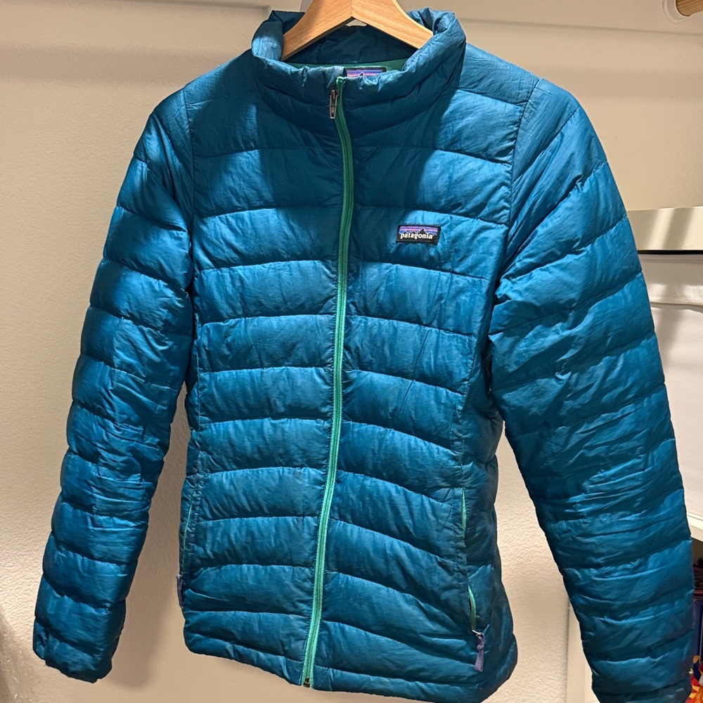 Patagonia Teal Quilted Jacket